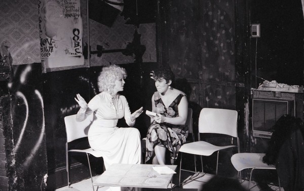 Carmelita Tropicana and Lois Weaver, 1986, image courtesy of Lois Weaver